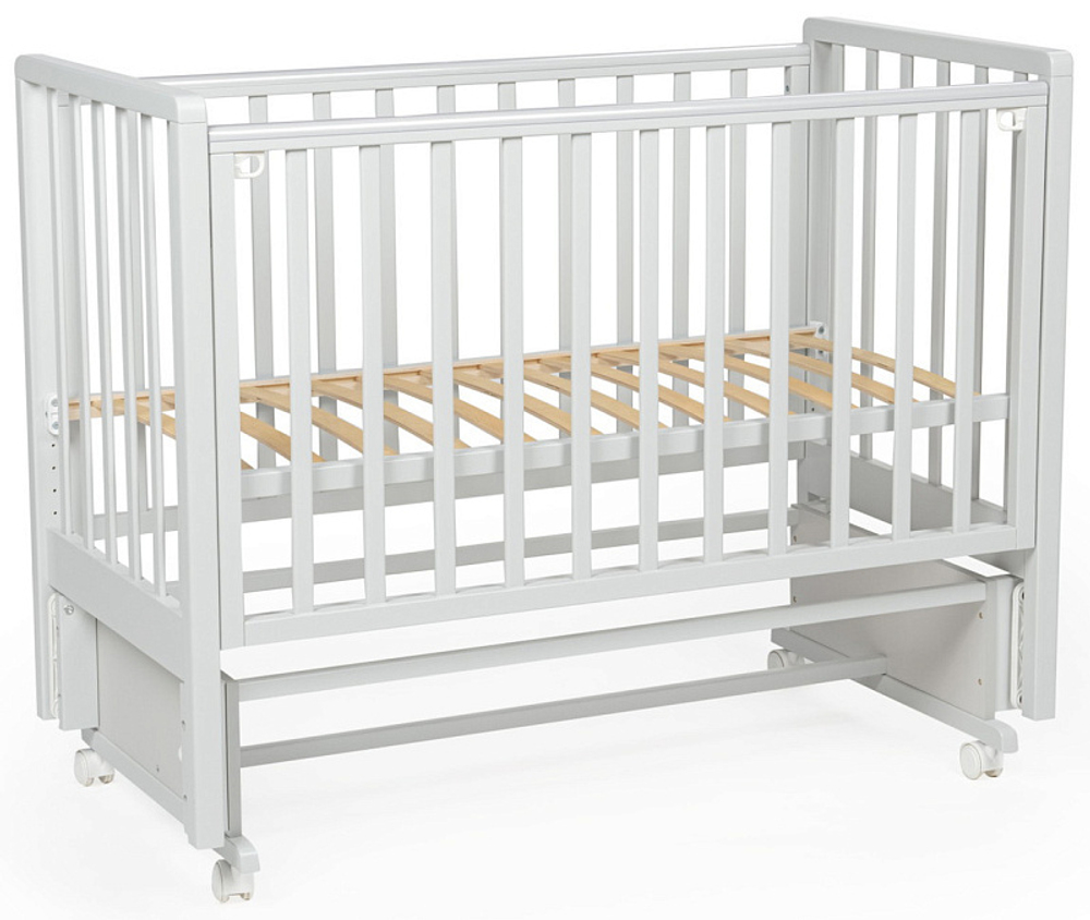 Детская кроватка Bebizaro Regency New маятник универсальный без ящика серый