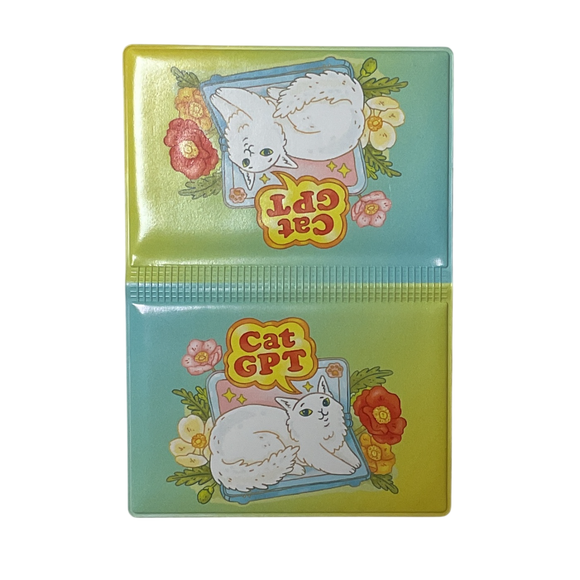 Обложка для транспортной карты "Cat GPT" увеличенная