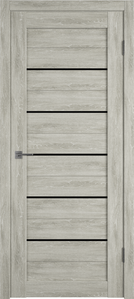 Дверь Atum 5 / Lin Vellum / Black Gloss / Владимирские двери