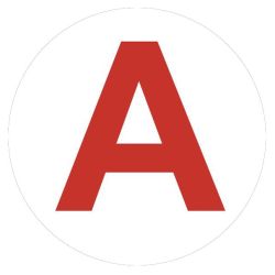 Самоклеящаяся этикетка ЭРА INFO-LLP-129 50х50мм А для маркировки аварийных светильников