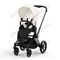 Прогулочная коляска Cybex Priam IV Off White шасси Matt Black