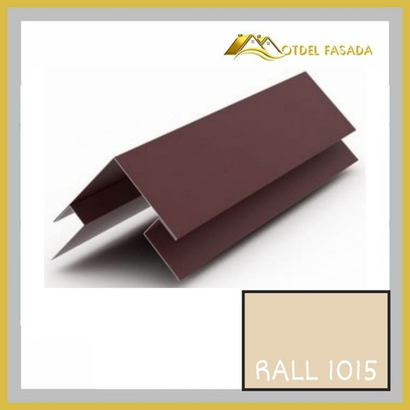 Угол наружный сложный 75мм RALL 1015-Св. слоновая кость 0,45мм 2м