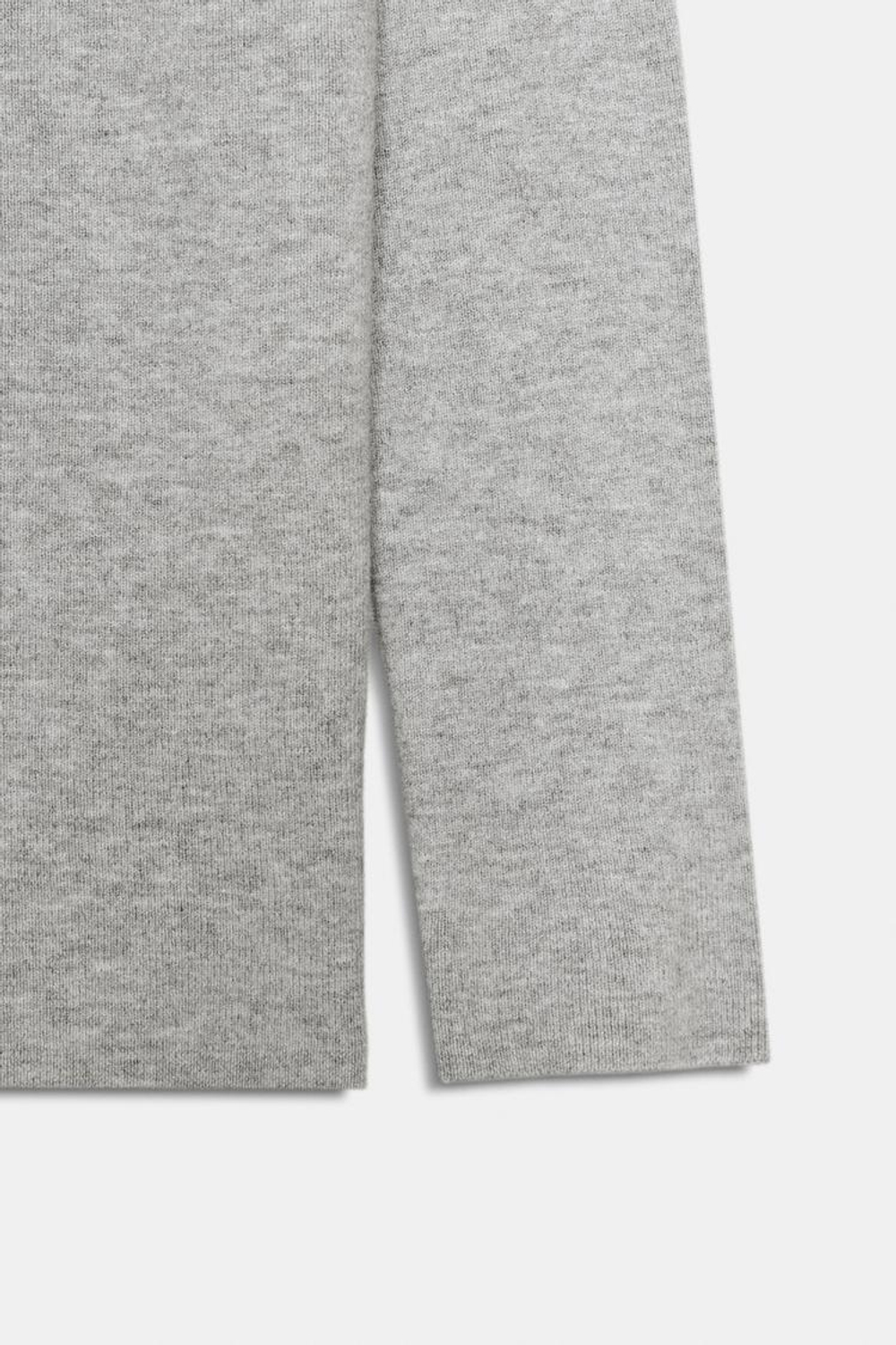 ZARA СВИТЕР С ОТКРЫТЫМИ ПЛЕЧАМИ, СЕРЫЙ МЕЛАНЖ