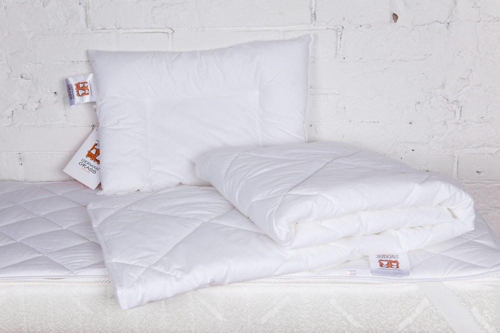 Одеяло детское 100x150, подушка 40x60 и наматрасник 60x120 German Grass Baby 95C Австрия Россия