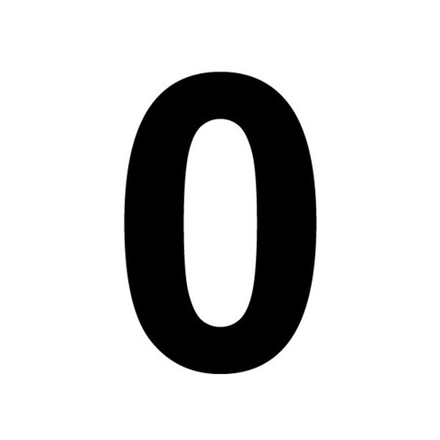 Цифра 0 для маркировки объёма секции цистерны