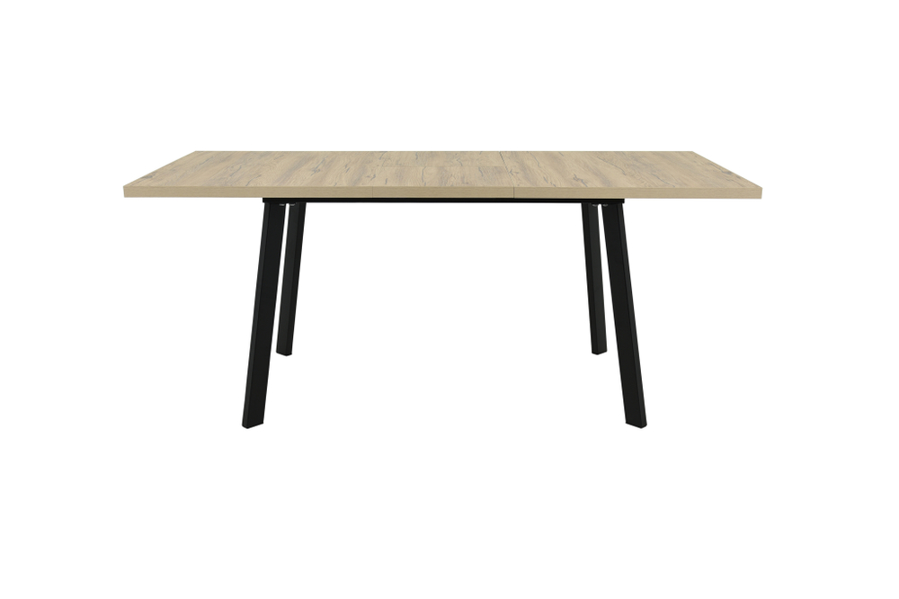 Стол Аврора Осло 140, Дуб Сильверджек Ореховый, Чёрный