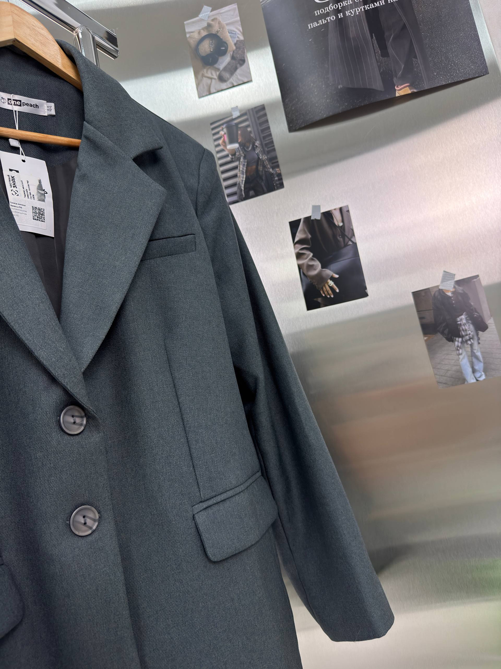 Блейзер женский арт. 1106 цвет "серый"