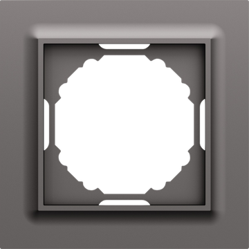 Рамка 1-я,  Wave матовый титан,  серия A07