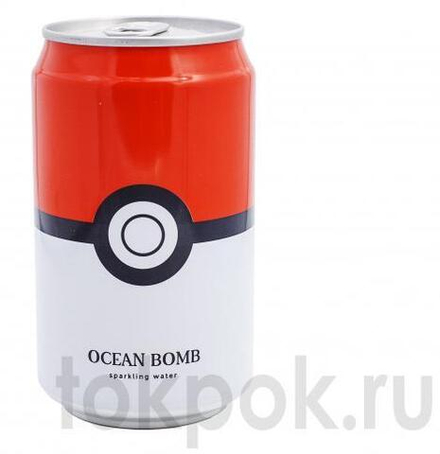Газированный напиток с лимоном и мятой Pokemon Ocean Bomb Sparkling water, 330 мл