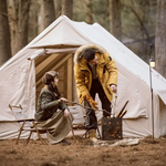 Палатка Naturehike надувная Extend Air 12.0 Cotton , песочная