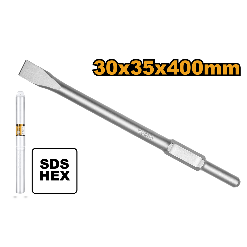 Зубило плоское HEX INGCO DBC03440012 30x35х400 мм