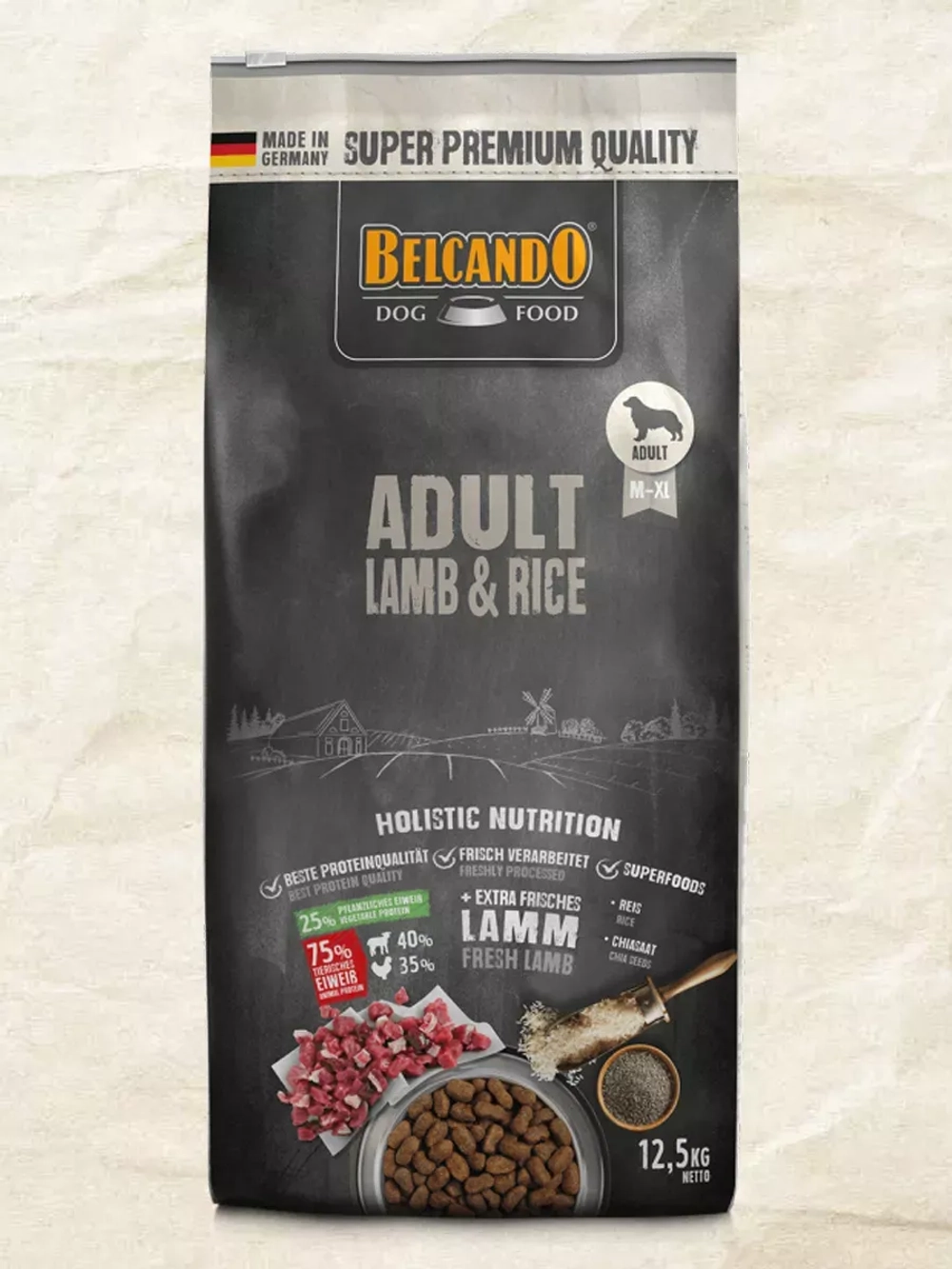 Belcando Adult Lamb & Rice (Белькандо Эдалт) Ягненок и рис 12,5 кг