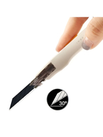 0443C_W Нож канцелярский 9 мм для точных работ, белый