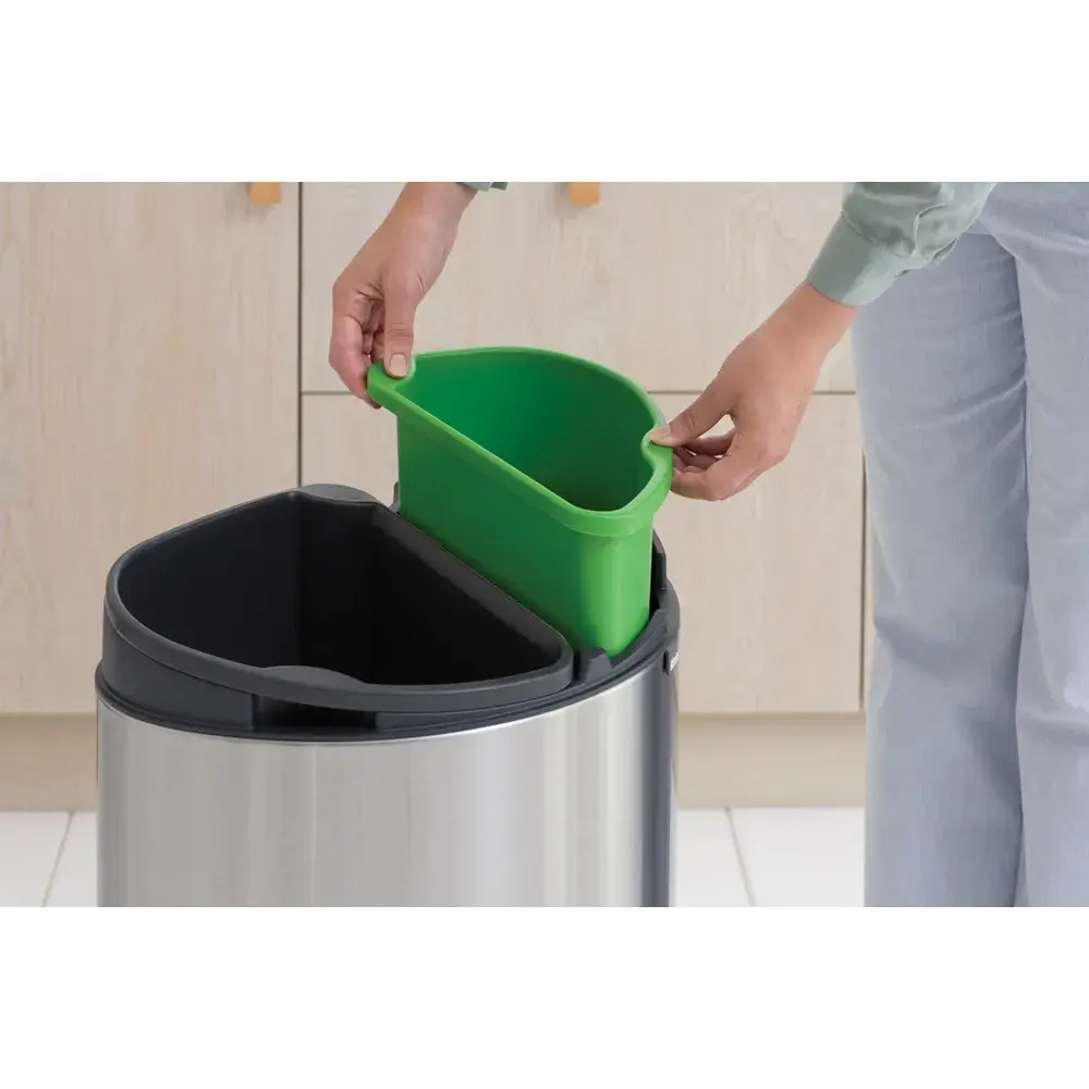Brabantia Touch Bin New 23+10л контейнер для мусора New Recycle