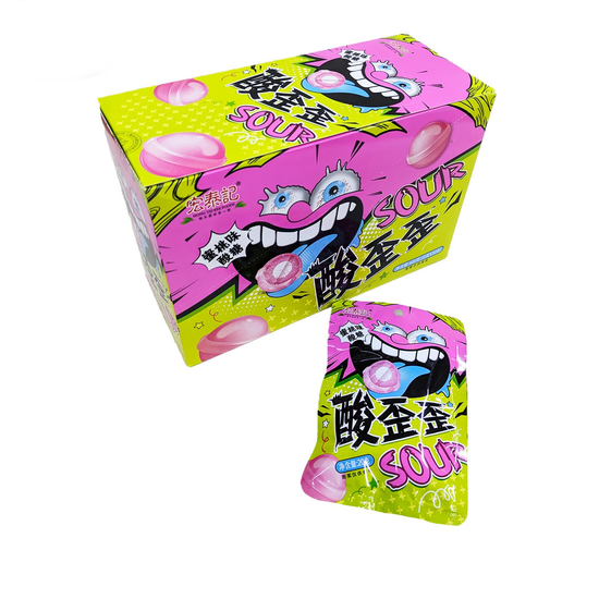 Кислые конфеты Sour Wai Wai со вкусом персика, 20гр (Китай)