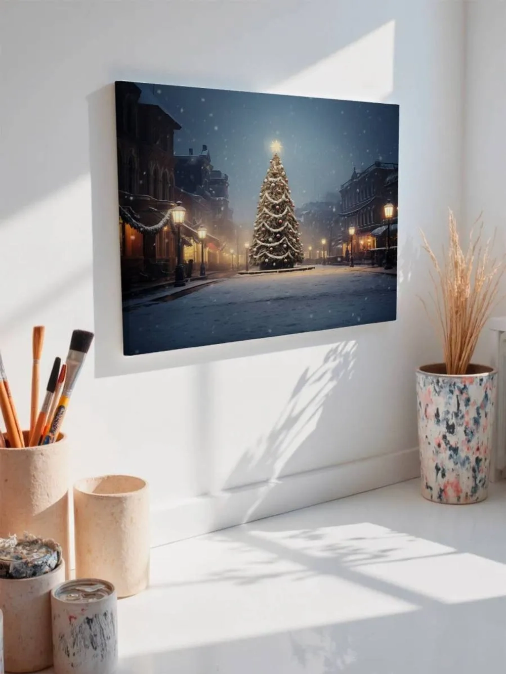 Картина на стену 40 X 50 Новогодняя площадь