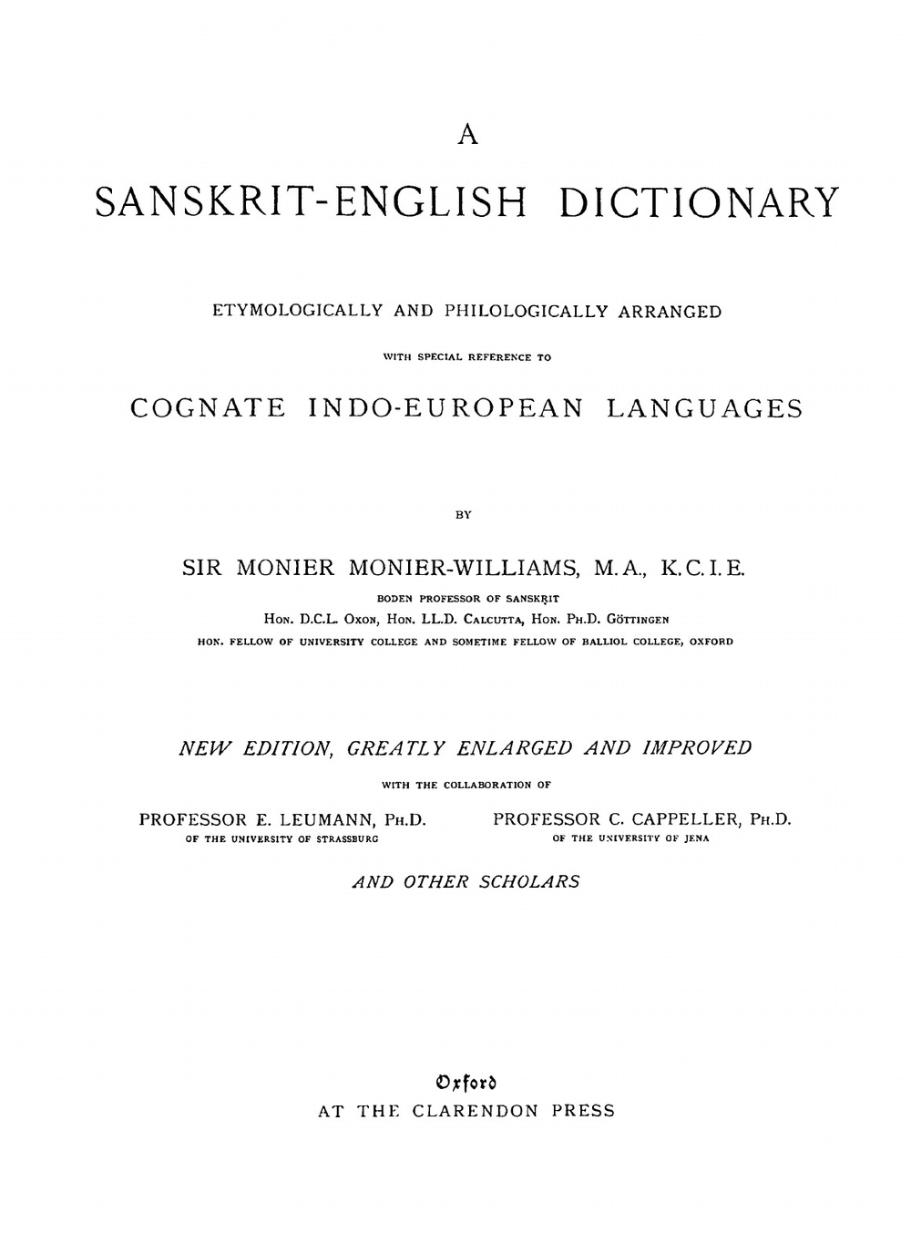 Sanskrit-English dictionary. Part 1 | Monier Monier-Williams