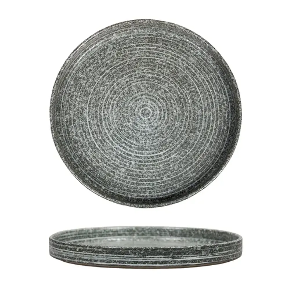 Тарелка с бортом 26,6 см h3 см глазурь Glossy Stone Untouched Taiga P.L. Proff Cuisine [1]