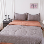 Комплект постельного белья Сатин с Одеялом 100% хлопок 160x80 на резинке OBR165