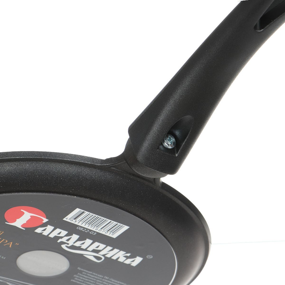 Блинница алюминий, 22 см, антиприг, Гардарика, 0822-03, бакелит ручка