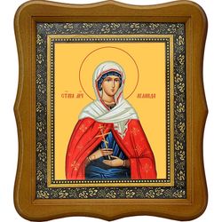 Аглаида Мученица. Икона на холсте.
