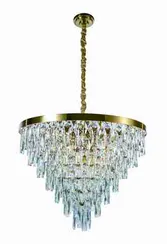 5729P/18A PLATING BRASS+CLEAR (1) Люстра (в 2-х коробках) NW