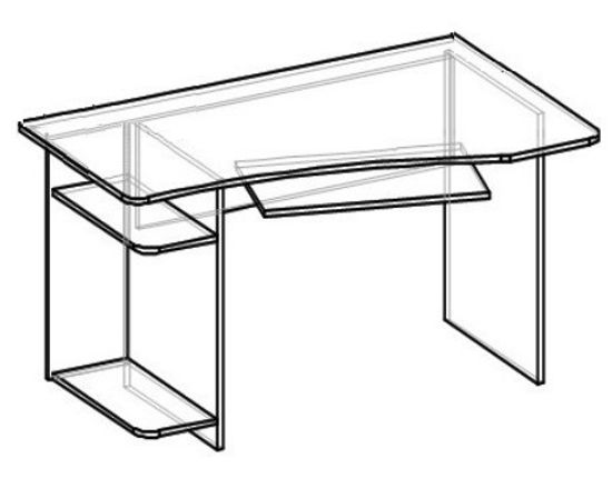 Стол письменный КВИНС-3 левый
