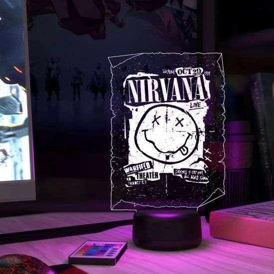 3D лампа Нирвана, Nirvana. Логотип