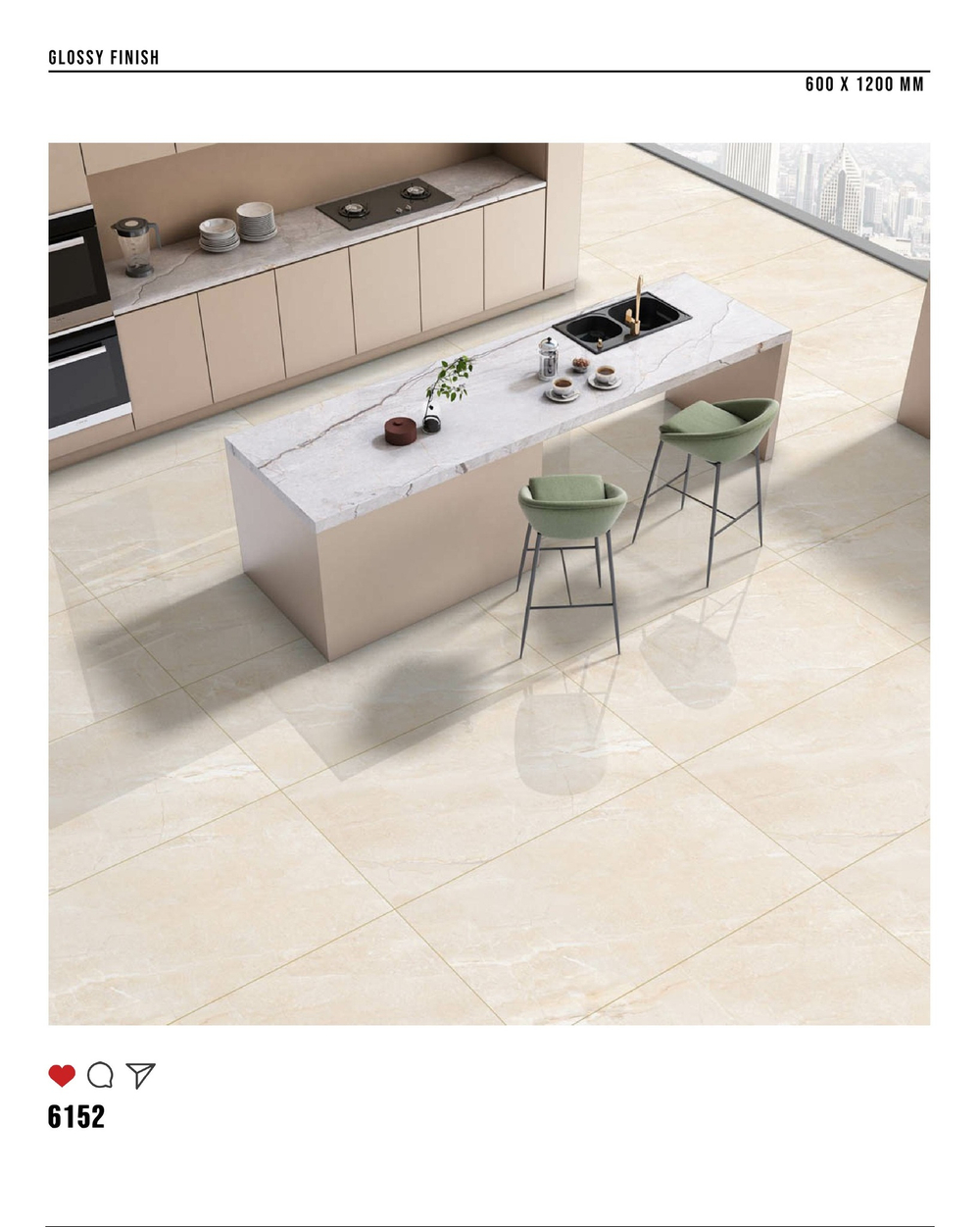 Керамогранит glossy №2 60х120, 6152