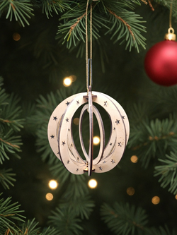 Елочная игрушка Шар со звездами