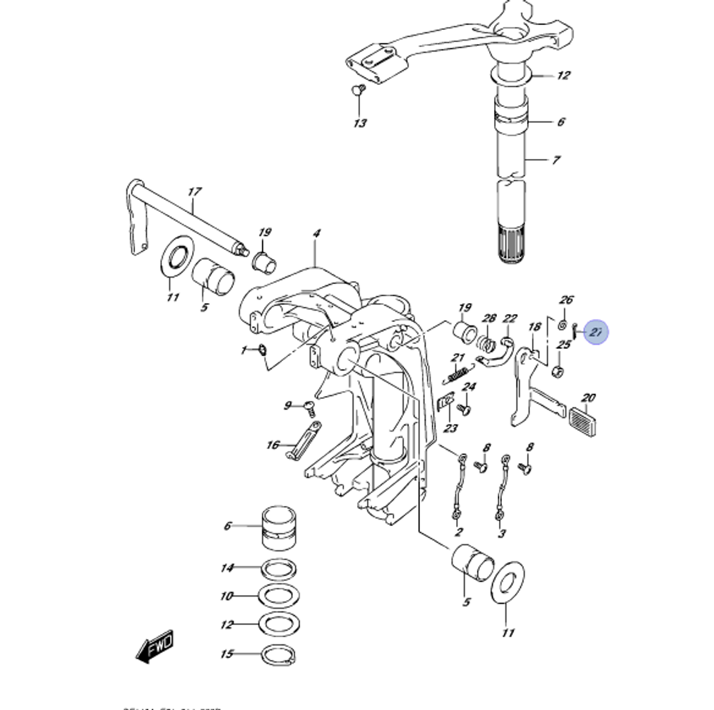 Шплинт Suzuki 09204-01006-000