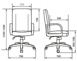 Кресло для руководителя PARIS А LAGUNA