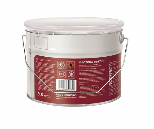 Мастика для гибкой черепицы ТЕХНОНИКОЛЬ Фиксер 3,6кг