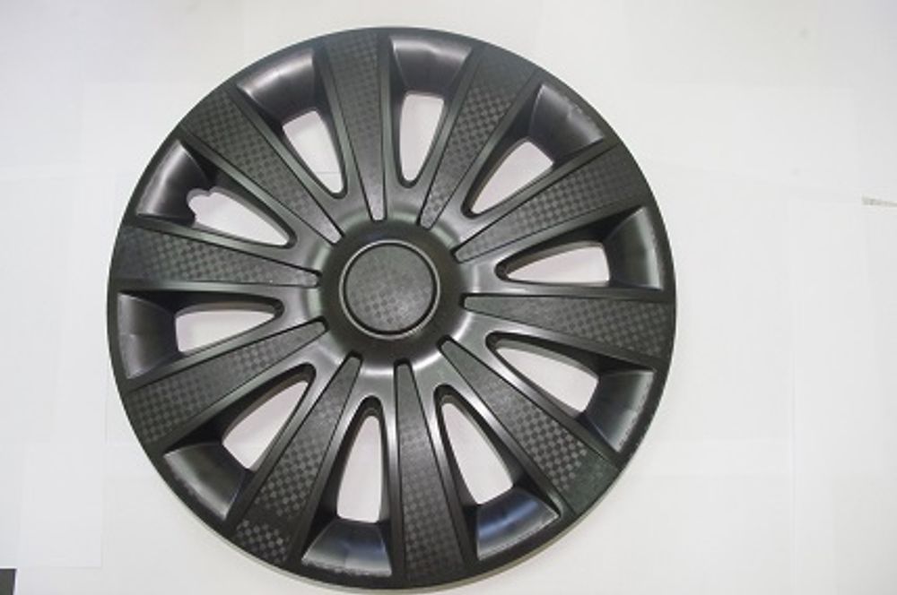 Колпак колеса R14 Карат черный (в мешке 5 упак) (STAR)