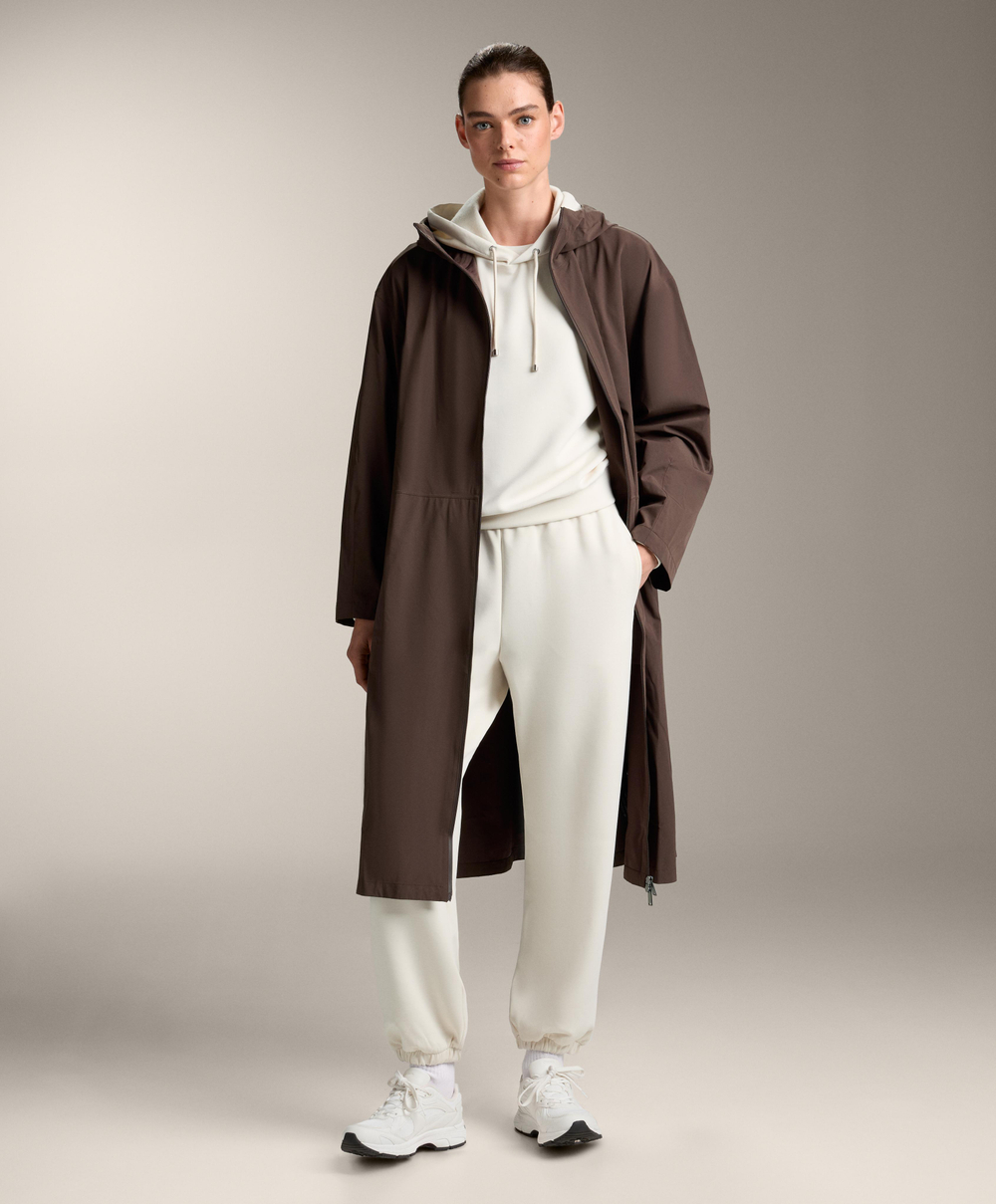 OYSHO Брюки-джоггеры из модала с начесом, экрю