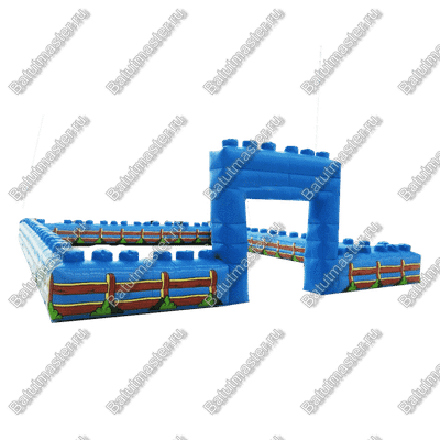 Надувная игровая комната "Крепость" размер 8*8*2 м