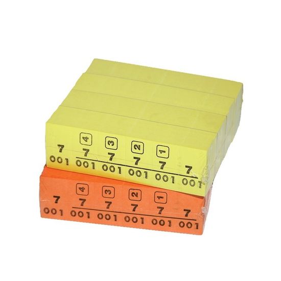 Номерной блок от 1 до 1000.