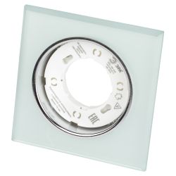 Встраиваемый светильник со светодиодной подсветкой ЭРА DK LD50 FR GX53 белый матовый | Встраиваемые LED светильники