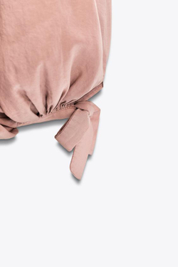 ZARA БРЮКИ С ПРИСБОРЕННЫМ НИЗОМ — ZW COLLECTION, РОЗОВЫЙ