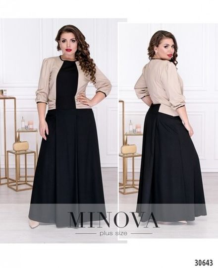 Платье 343-черный Minova Фото 1
