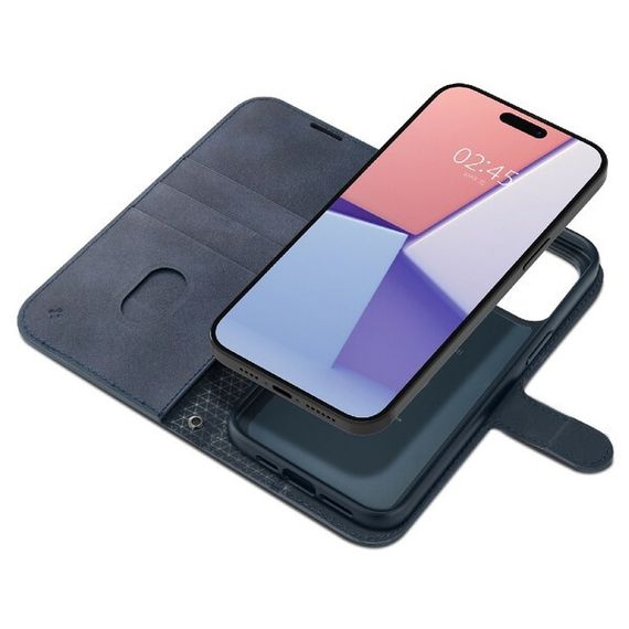 Чехол Spigen Wallet S Pro для iPhone 15 Pro Max (ACS06606) синий