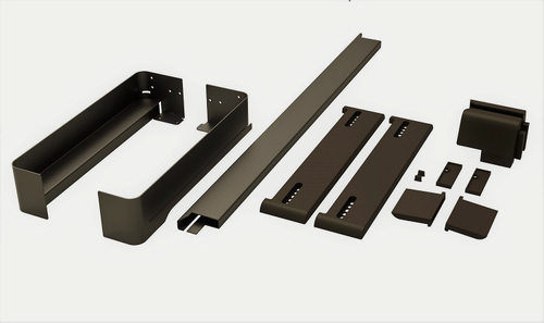 Рама-держатель выдвижная 320 мм, Конеро W 610-670 мм, D 345 мм, со штангой, без вешалок, цвет ШАМПАН