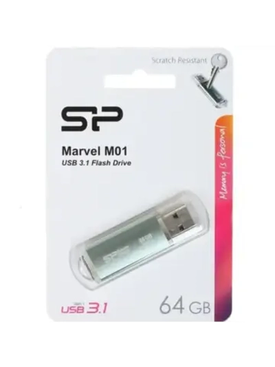 Память USB Flash 64 ГБ Power Marvel M01 CYAN