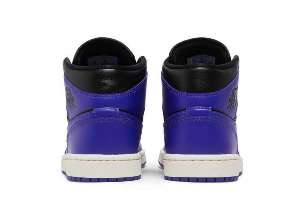 Кроссовки Jordan Air Jordan 1 Mid "Purple Black" (Женская размерная сетка)