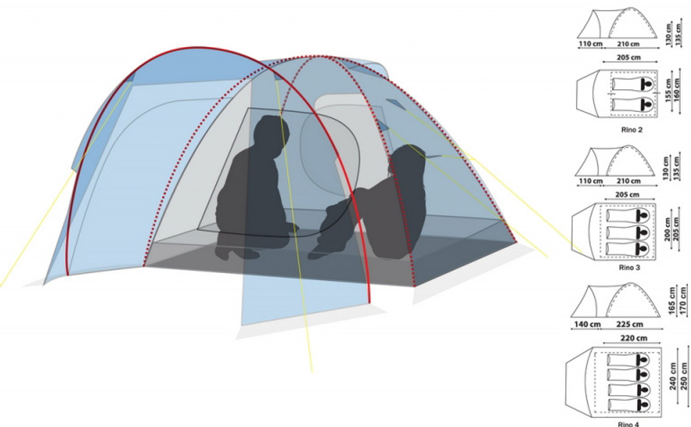 Палатка RINO 3