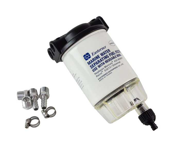 Фильтр топливный 10 мк с креплением и водосборником (малый)