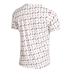 Мужское теннисное поло Quiet Please New York Statement T-Shirt Men - White, Multicoloured