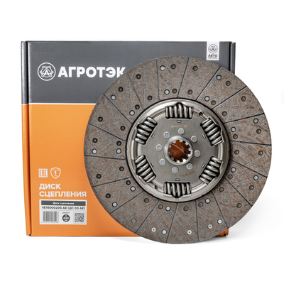 Диск сцепления ведомый, КамАЗ, с КПП ZF, для лепестковой корзины MFZ-430, d=430мм (ан. 205-1601130)