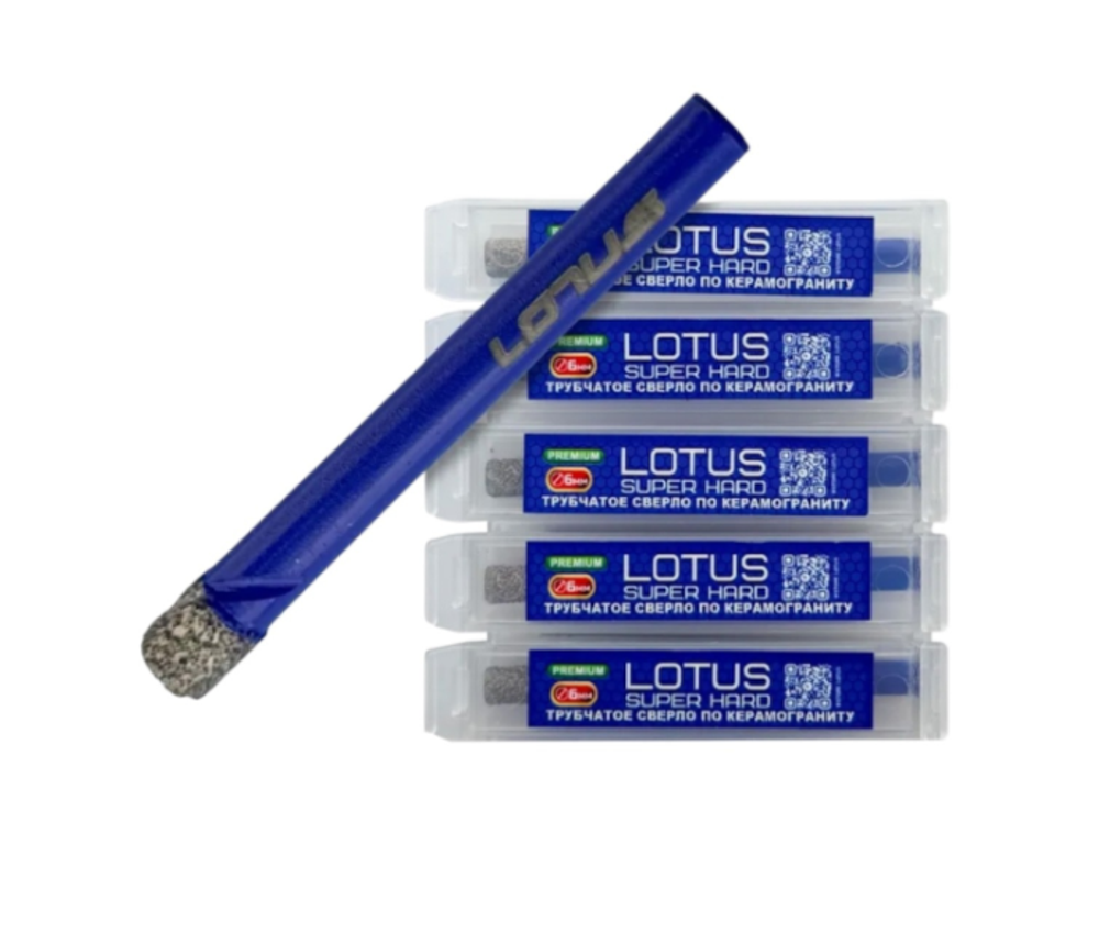 Трубчатое сверло по керамограниту (синий) LOTUS, шт.