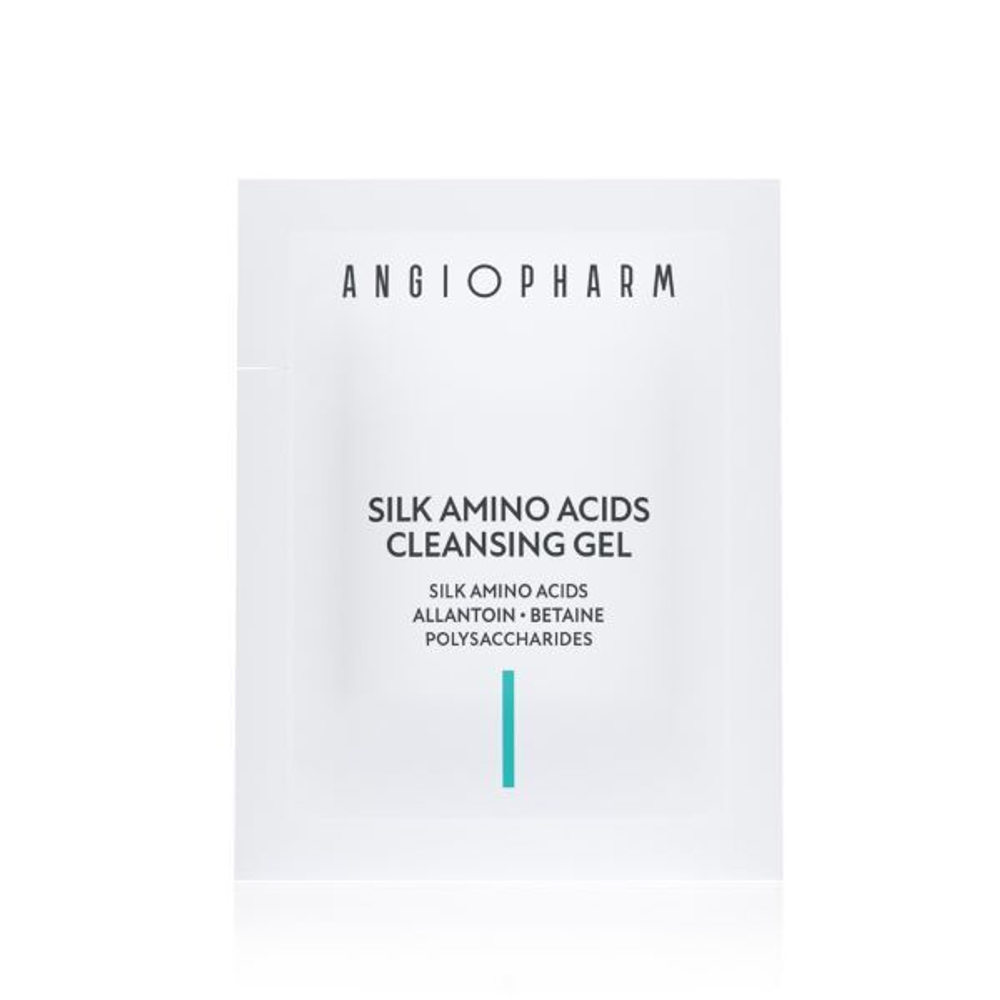 ANGIOPHARM ГЕЛЬ ДЛЯ УМЫВАНИЯ С АМИНОКИСЛОТАМИ ШЕЛКА, 3 мл | SILK AMINO ACIDS CLEANSING GEL